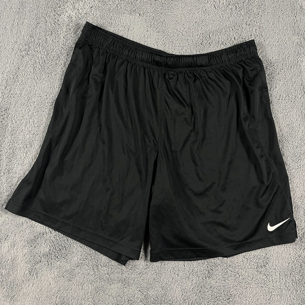 Nike Dri-FIT Running Shorts Womens 2XL Black Athletic Gym Training Drawstring